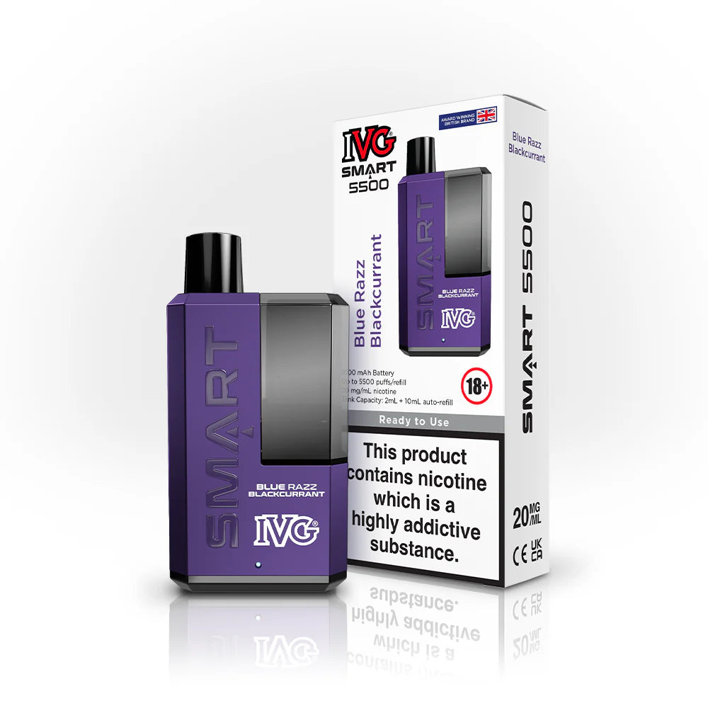IVG Smart 5500 Refillable Rechargeable Disposable Vape | Offer 5.99 IVG Smart 5500 Refillable Rechargeable Disposable Vape | Offer 5.99