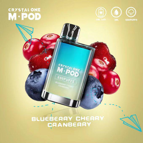 Crystal One M Pod 600 Puff Disposable Device | Blueberry Cherry Cranberry