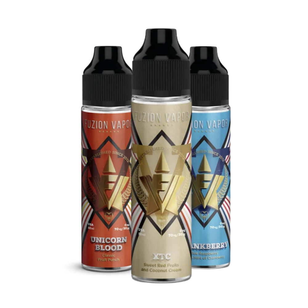 Fuzion Vapor 50ml E-Liquid USA | Any 2 for 22.99 Fuzion Vapor 50ml E-Liquid USA | Any 2 for 22.99