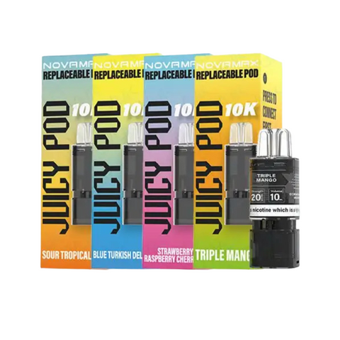 Juicy Pod Novamax 10K Prefilled Pods + Refill Container