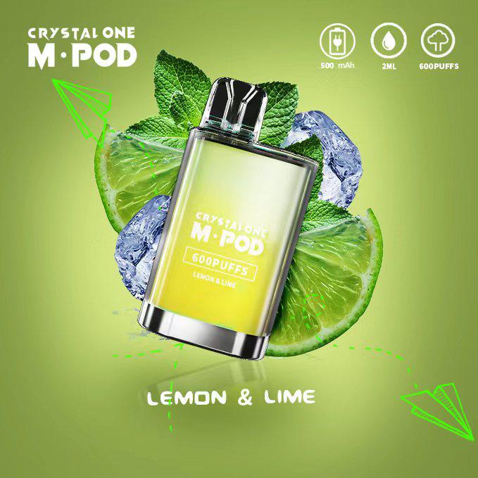 Crystal One M Pod 600 Puff Disposable Device | Lemon & Lime