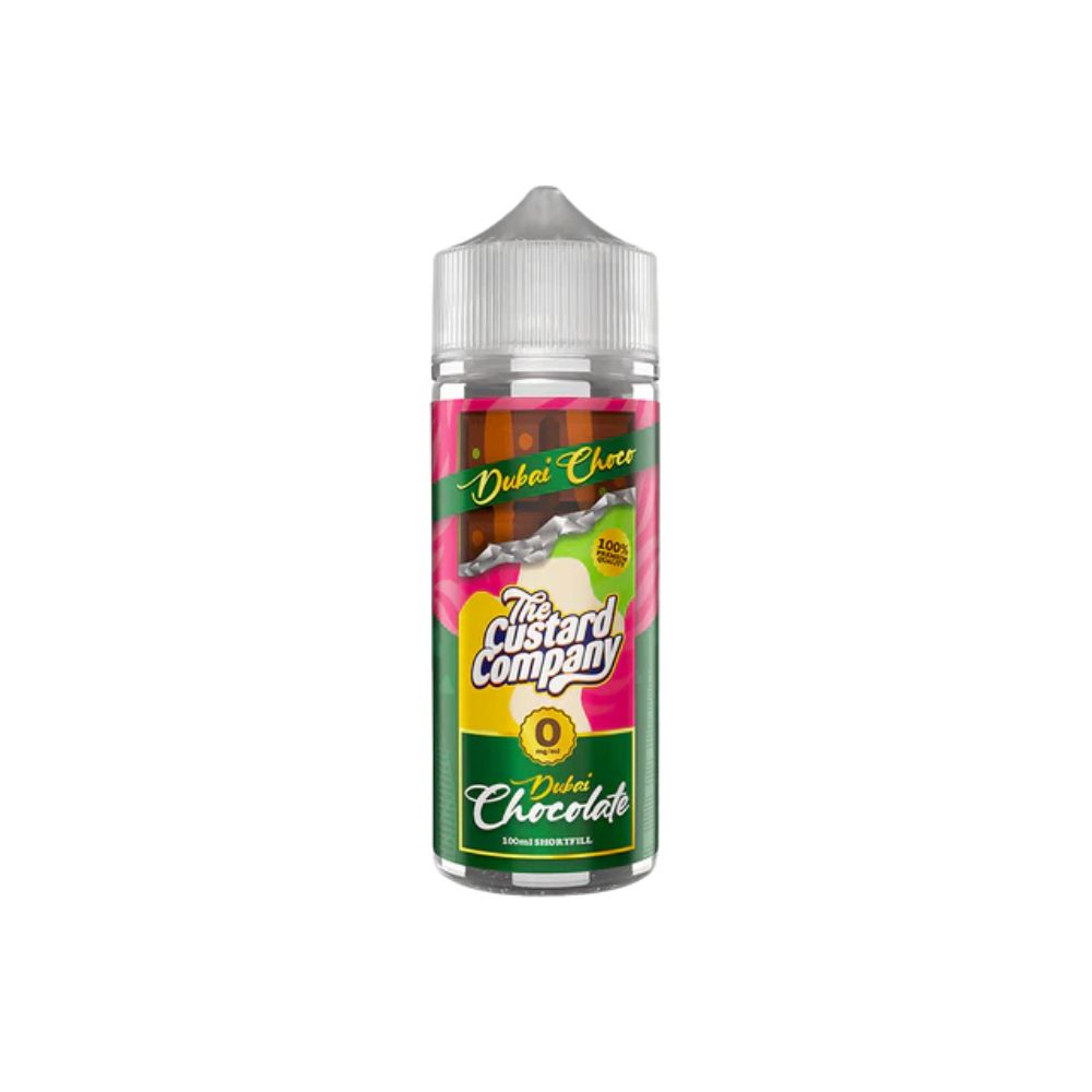 chocolate vape juice uk The Custard Company Dubai Chocolate 100ml Shortfill