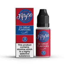 Load image into Gallery viewer, Fifty 50 E-Liquid 10Ml | Strawberry &amp; Kiwi 12Mg