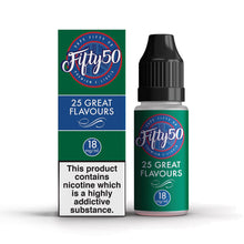 Load image into Gallery viewer, Fifty 50 E-Liquid 10Ml | Strawberry &amp; Kiwi 18Mg