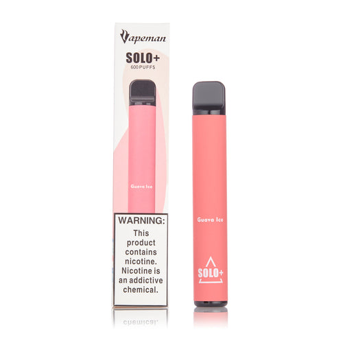 Vapeman Solo+ Disposable Pod Device 600 Puff | Guava Ice