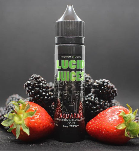 Lucid Juices 50ml Short Fill Aquarius (Strawberry & Blackcurrant)