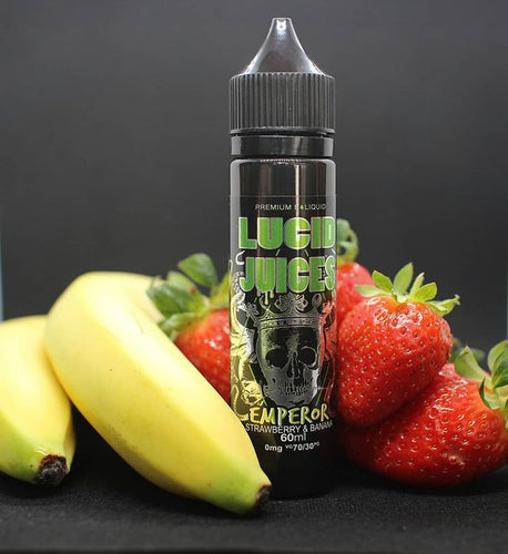 Lucid Juices 50ml Short Fill Emperor (Strawberry & Banana)
