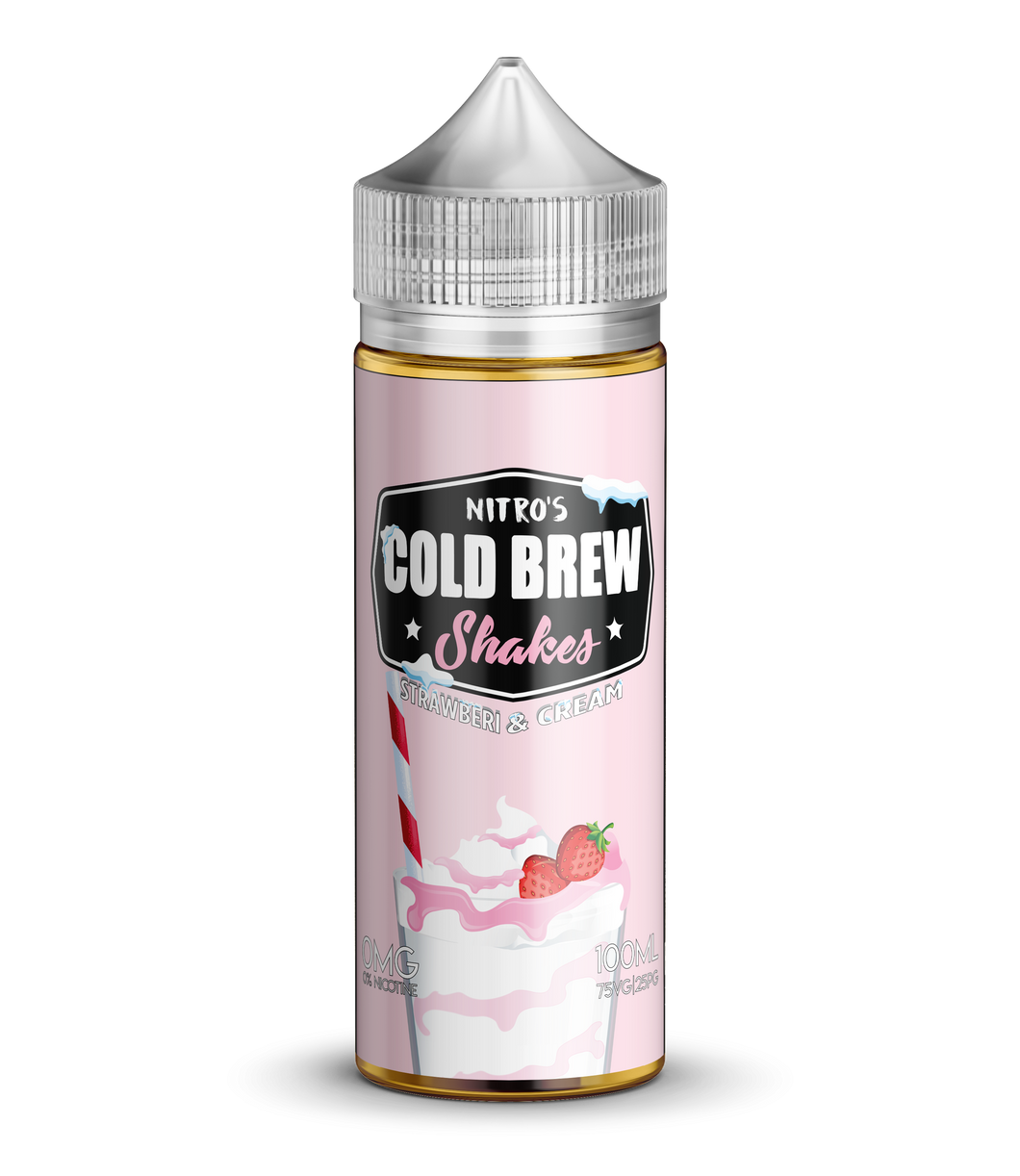 Nitros Cold Brew 100Ml E-Liquid | Strawberi & Cream