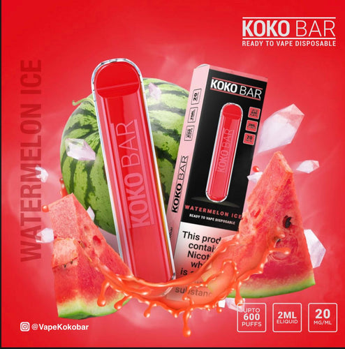 Koko Bar Disposable Pod Device 600 Puff | Watermelon Ice