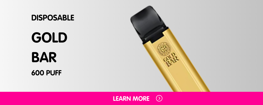 Gold Bar 600 Puff Disposable Vape Device