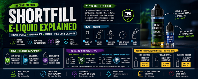 Shortfill E-Liquid and Nic Shot Guide: How to Mix Your Own Vape Juice