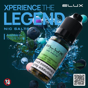 Elux Legend Nic Salt 10ml | Blueberry Bubblegum
