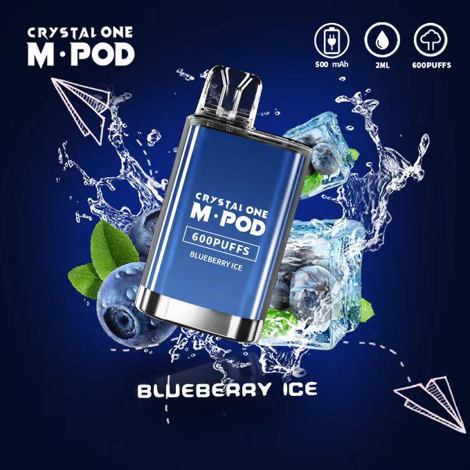 Crystal One M Pod 600 Puff Disposable Device | Blueberry Ice