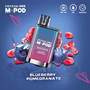Crystal One M Pod 600 Puff Disposable Device | Blueberry Pomegranate
