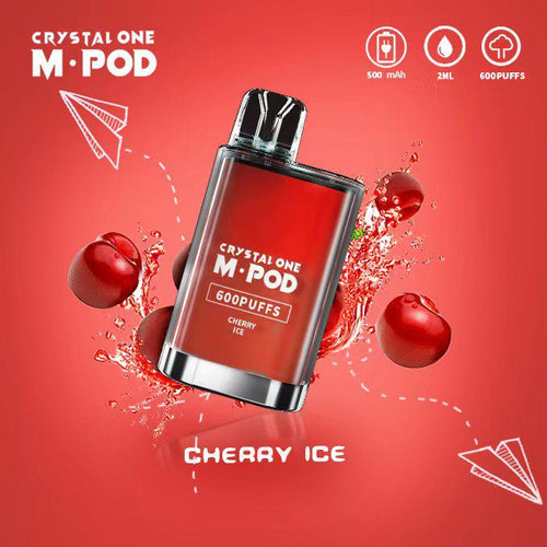 Crystal One M Pod 600 Puff Disposable Device | Cherry Ice