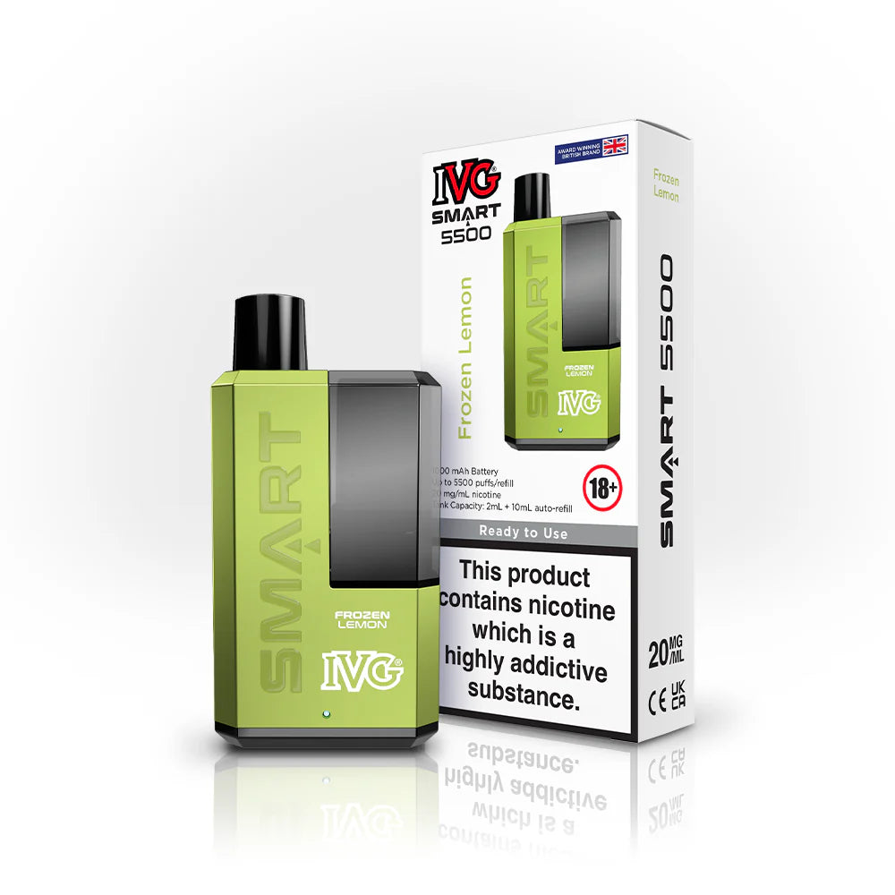 IVG Smart 5500 Refillable Rechargeable Disposable Vape | Offer 5.99 IVG Smart 5500 Refillable Rechargeable Disposable Vape | Offer 5.99