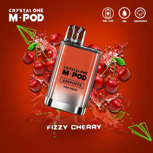 Crystal One M Pod 600 Puff Disposable Device | Fizzy Cherry