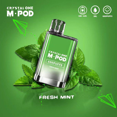 Crystal One M Pod 600 Puff Disposable Device | Fresh Mint