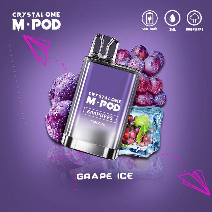 Crystal One M Pod 600 Puff Disposable Device | Grape Ice