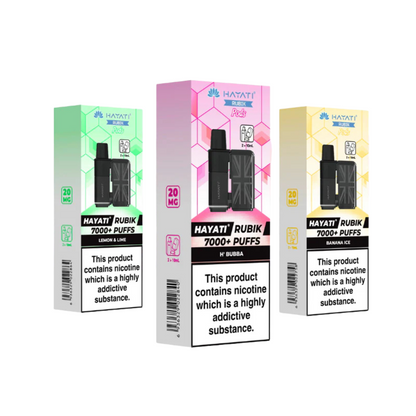 Hayati Rubik 7000 Puff 7K Bar Replacement Pods Review UK Hayati Rubik 7000 Puff 7K Bar Replacement Pods Review UK