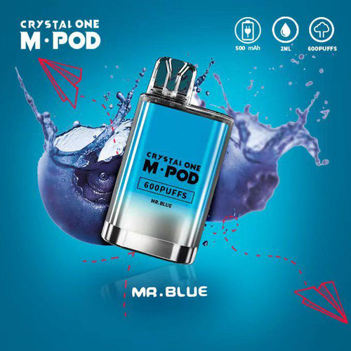 Crystal One M Pod 600 Puff Disposable Device | Mr Blue