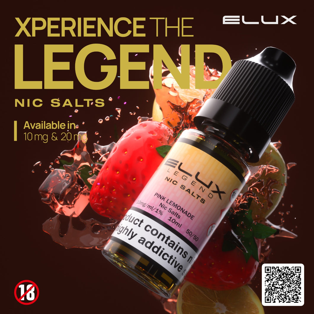 Elux Legend Nic Salt 10ml | Pink Lemonade