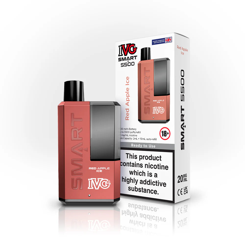 IVG Smart 5500 Refillable Rechargeable Disposable Vape | Offer 5.99 IVG Smart 5500 Refillable Rechargeable Disposable Vape | Offer 5.99