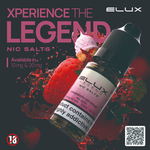 Elux Legend Nic Salt 10ml | Strawberry Ice Cream