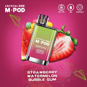 Crystal One M Pod 600 Puff Disposable Device | Strawberry Watermelon Bubblegum