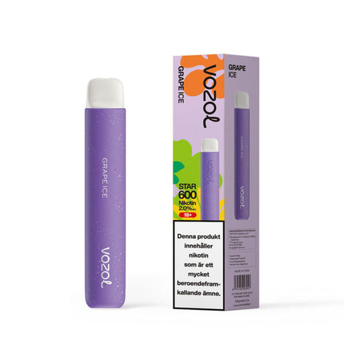 Vozol Star 600 Puff Disposable Vape Device | Grape Ice