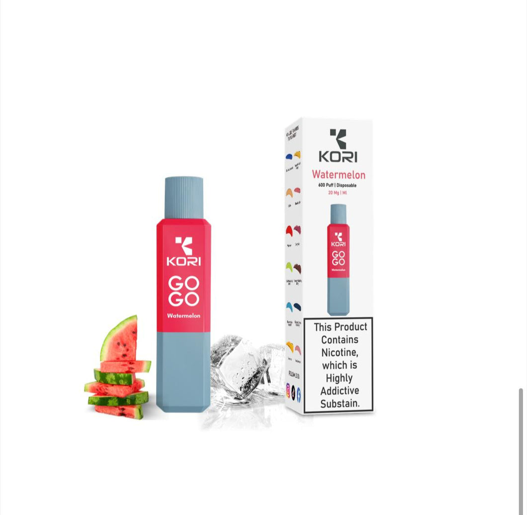 Kori Go Go 600 Puff Disposable Vape Device | Watermelon