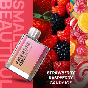 Firerose Nova 600 Disposable Vape Pod | Strawberry Raspberry Candy Ice