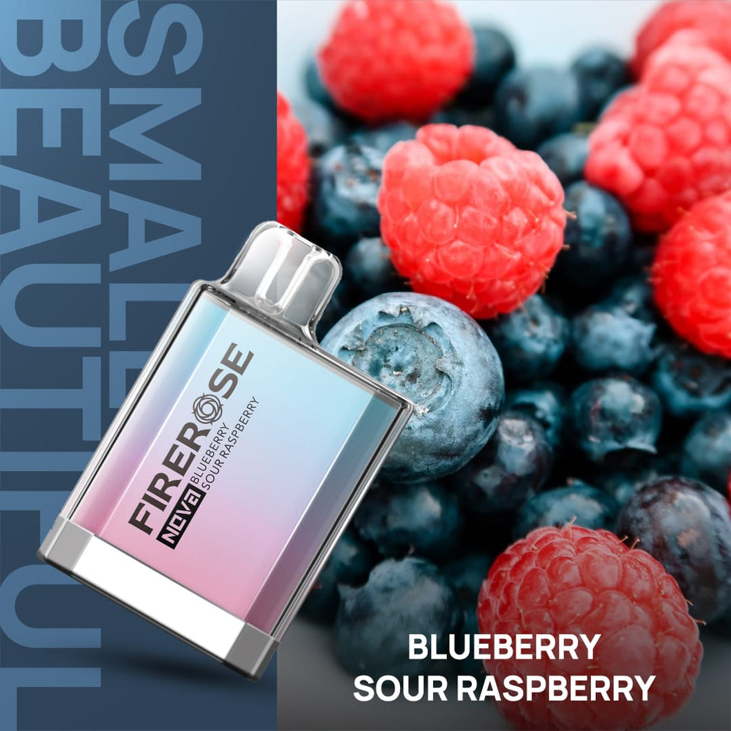 Firerose Nova 600 Disposable Vape Pod | Blueberry Sour Raspberry