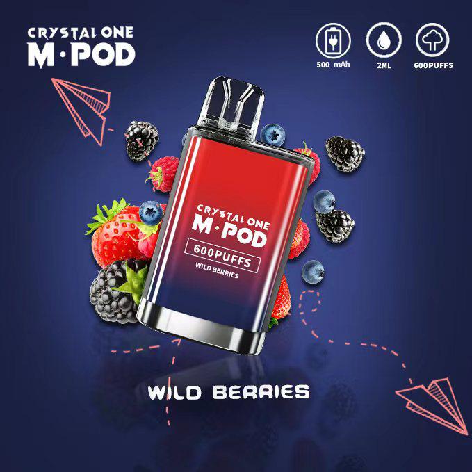 Crystal One M Pod 600 Puff Disposable Device | Wild Berries
