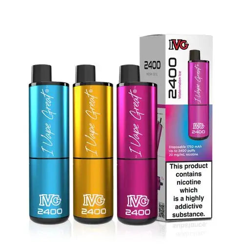IVG 2400 Disposable Vape Pod Device | 4 in 1 Mint Edition