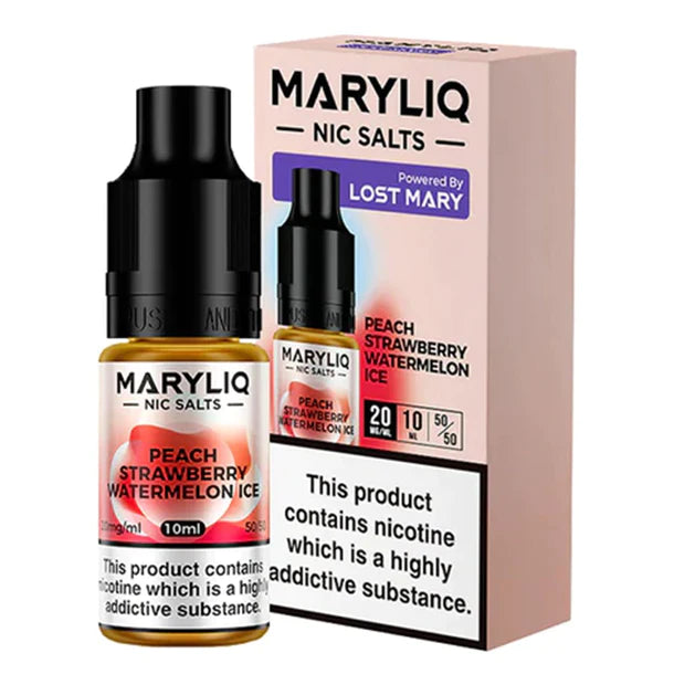 MaryLiq 10ml Nic Salts | Peach Strawberry Lemonade