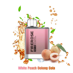 Firerose Nova 600 Disposable Vape Pod | White Peach Oolong Cola