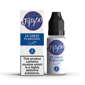 Fifty 50 E-Liquid 10Ml | Tobacco 1960 6Mg