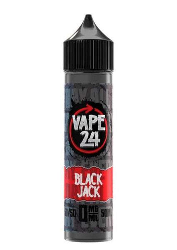 Vape 24 50Ml Short Fill - Black Jack E-Liquid