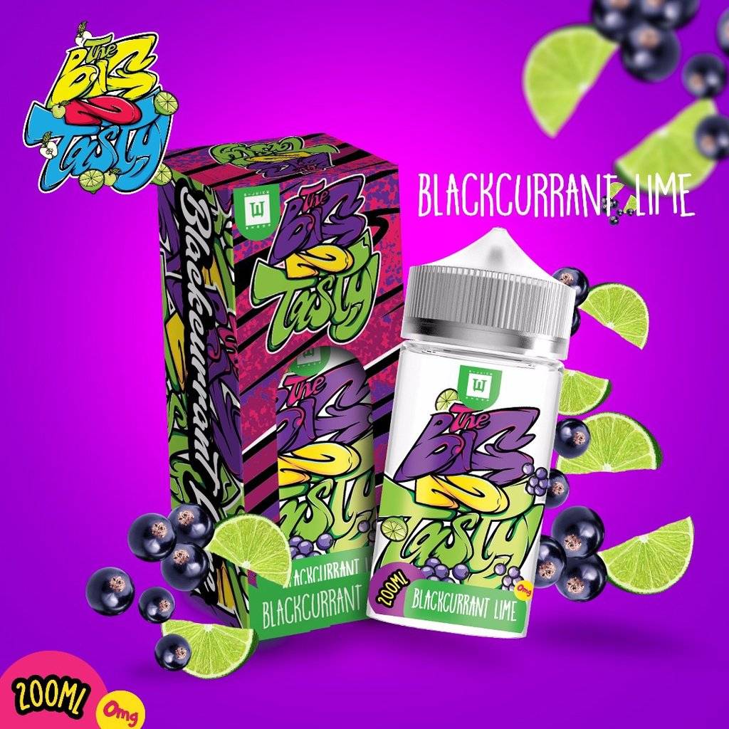 Blackcurrant Lime 200ml E-Liquid By The Big N' Tasty
