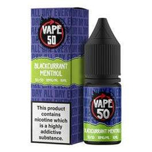 Load image into Gallery viewer, Blackcurrant Menthol 10Ml E-Liquid By Vape 50
