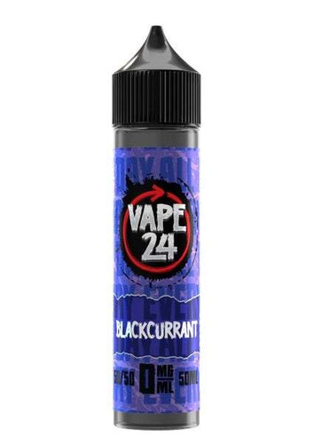 Vape 24 50Ml Short Fill - Blackcurrant E-Liquid