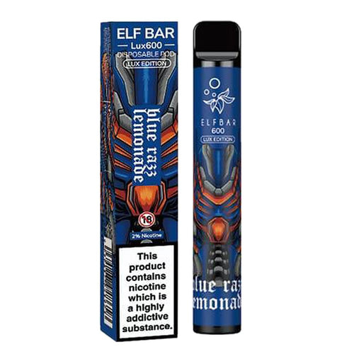 Elf Bar Lux 600 Puff Disposable Pod Device | Blue Razz Lemonade