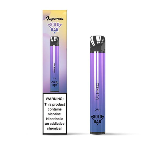 Vapeman Solo Bar Disposable Device 600 Puff | Blue Razz