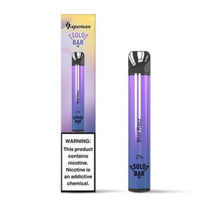 Vapeman Solo Bar Disposable Device 600 Puff | Blue Razz