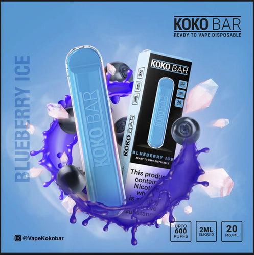 Koko Bar Disposable Pod Device 600 Puff | Blueberry Ice