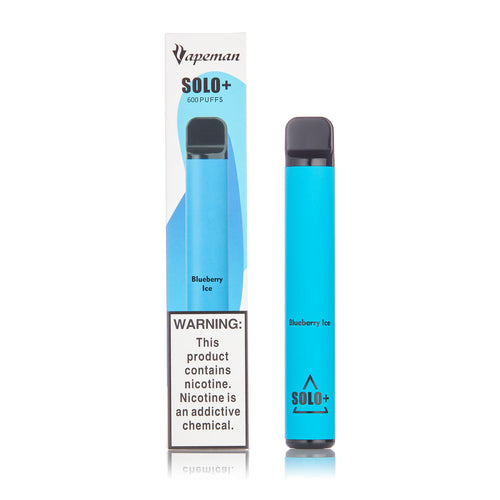 Vapeman Solo+ Disposable Pod Device 600 Puff | Blueberry Ice