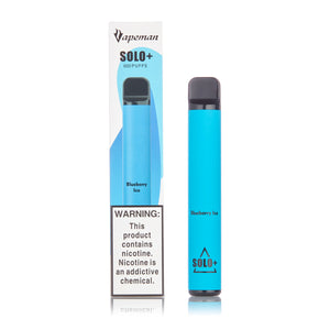 Vapeman Solo+ Disposable Pod Device 600 Puff | Blueberry Ice