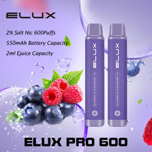 Load image into Gallery viewer, Elux Pro 600 Disposable Pod Device | Blueberry Raspberry Lemon