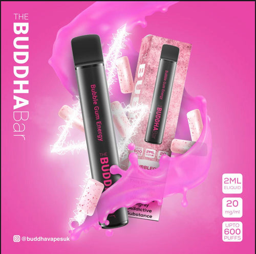 Buddha Bar 600 Puff Disposable Pod Device | Bubble Gum Energy
